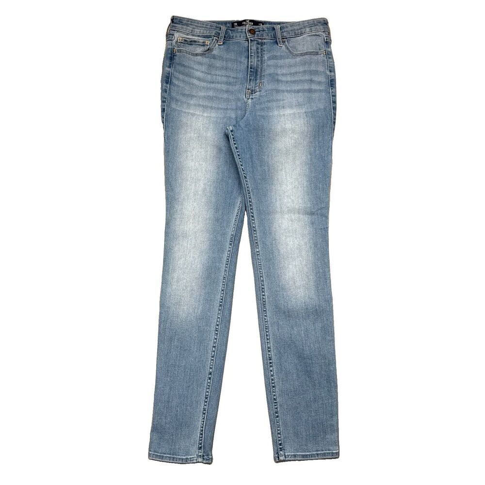 Hollister Ultra High Super Skinny Jeans 11 (30x29) Blue Stretch Denim Womens